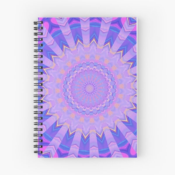 Item preview, Purple Gold Kaleidoscope Mandala designed and sold by IntelliMindDesigns.