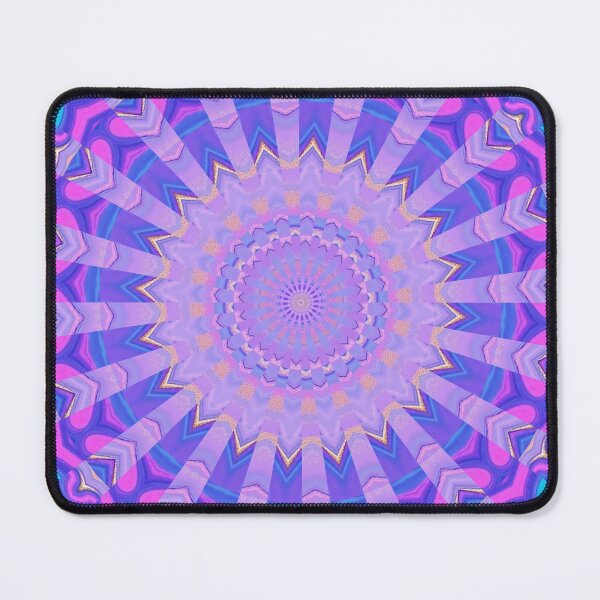 Item preview, Purple Gold Kaleidoscope Mandala designed and sold by IntelliMindDesigns.