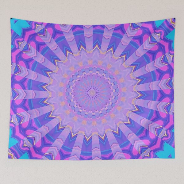 Item preview, Purple Gold Kaleidoscope Mandala designed and sold by IntelliMindDesigns.