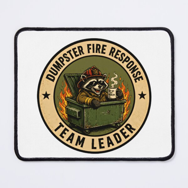Item preview, Dumpster Fire Response Team Leader Funny Work Manager Boss Gift designed and sold by HumansStuck12.