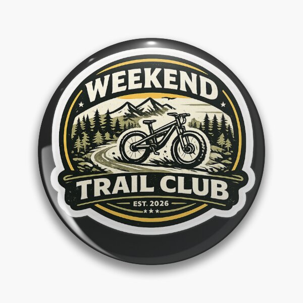 Item preview, Weekend Trail Club | MTB Sticker Mountain Bike Weekend Rider Gift designed and sold by SingleTrackes.