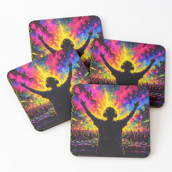 Item preview, Neon EDM DJ Festival – Electric Rave Music Experience designed and sold by RH Design Lab.