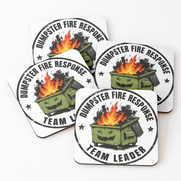 Item preview, Dumpster Fire Response Team Leader Management Humor Gift designed and sold by HumansStuck12.
