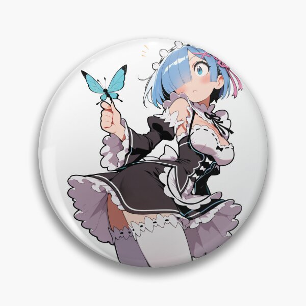 Item preview, Chibi Rem Butterfly Maid Sticker designed and sold by RGB-crayon.
