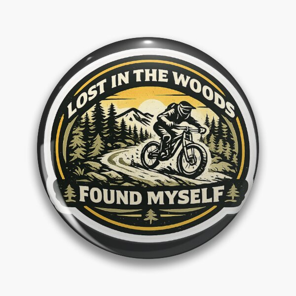 Item preview, Lost In The Woods Found Myself | MTB Sticker Mountain Bike Gift designed and sold by SingleTrackes.