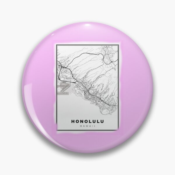 Artikelvorschau, Minimalistische Honolulu-Karte entworfen und verkauft von Tamas Das.