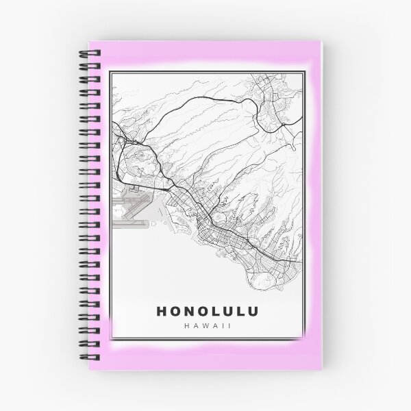 Item preview, Minimalist Honolulu Map designed and sold by Tamas Das.