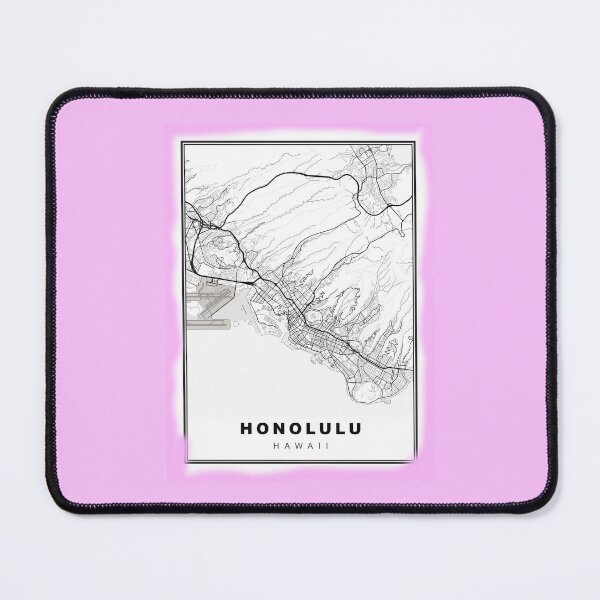 Item preview, Minimalist Honolulu Map designed and sold by Tamas Das.
