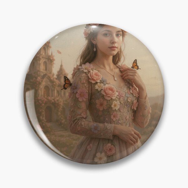 Item preview, Romantic Flower Princess in an Enchanted Garden designed and sold by DorKestrel.