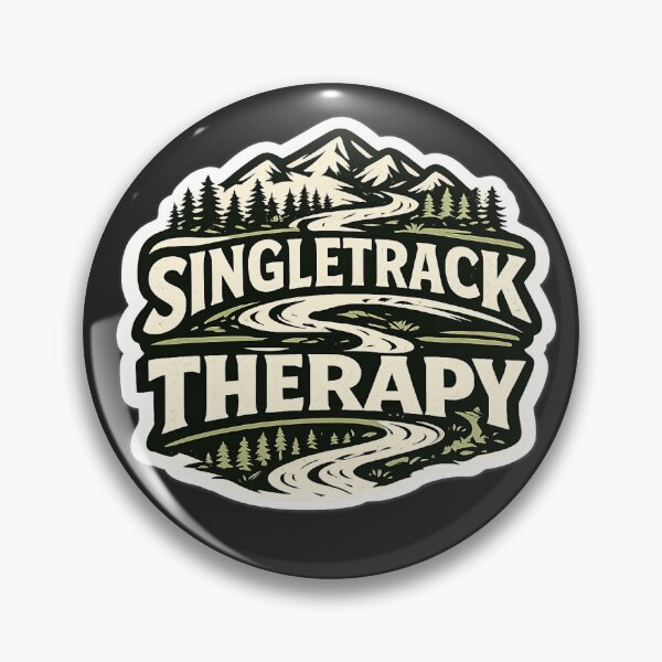 Item preview, Singletrack Therapy | MTB Sticker Mountain Bike Trail Rider Gift designed and sold by SingleTrackes.
