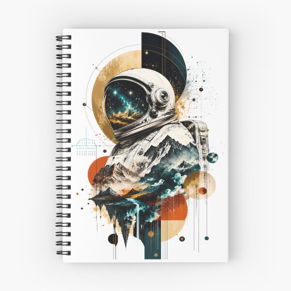 Item preview, Exploring New Frontiers Inside And Out Abstract Digital Painting Of An Astronaut designed and sold by KLERIKSTORE.
