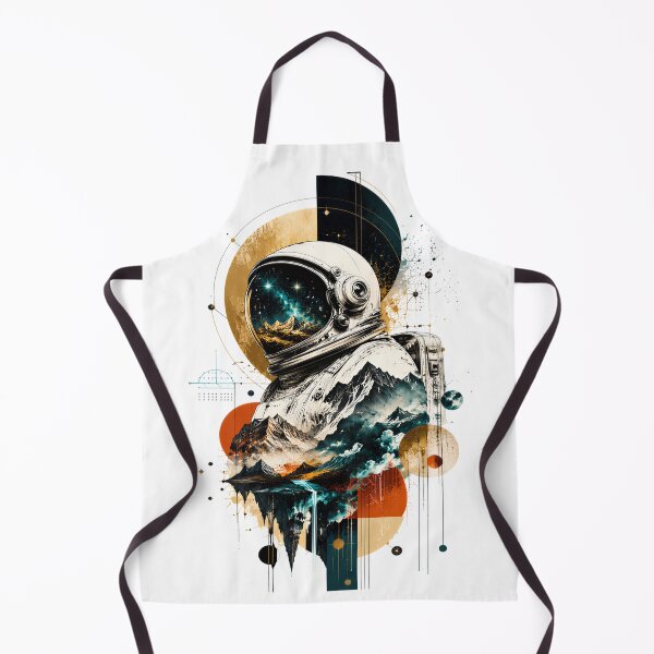Item preview, Exploring New Frontiers Inside And Out Abstract Digital Painting Of An Astronaut designed and sold by KLERIKSTORE.