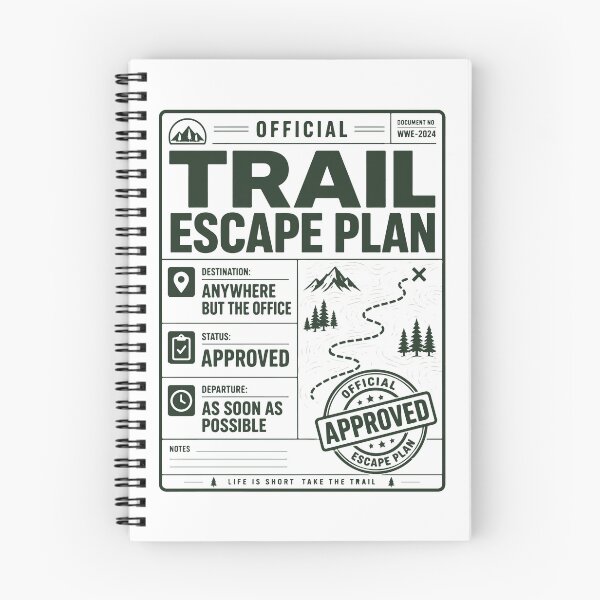 Item preview, Official Trail Escape Plan Mountain Bike Design designed and sold by SingleTrackes.