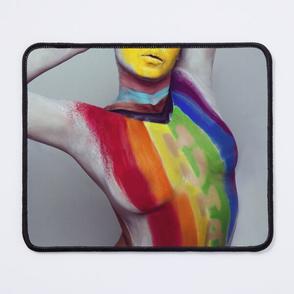 Item preview, HUMAN | LGBTQ+ Fine Art Photography | Body Painting Self Portrait designed and sold by CaroEscalante.