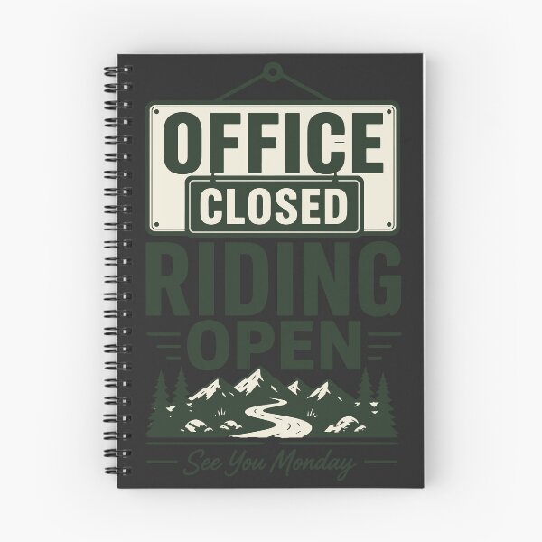 Item preview, Office Closed Riding Open | Funny MTB Weekend Sticker Gift designed and sold by SingleTrackes.