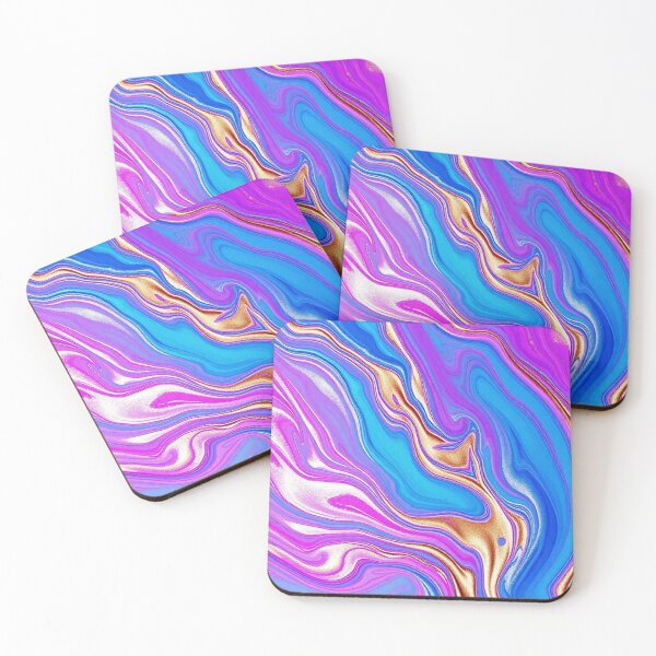 Item preview, Vibrant Purple Blue Fluid Marble designed and sold by IntelliMindDesigns.