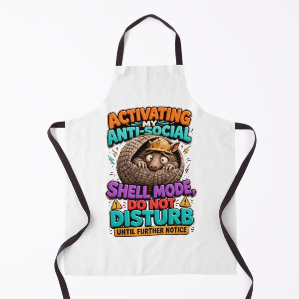 Item preview, Activating My Anti Social Shell Mode Do Not Disturb Armadillo designed and sold by Sovereign Supply Co..