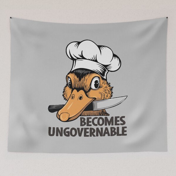 Item preview, The Duck Becomes Ungovernable designed and sold by keviacevarya.