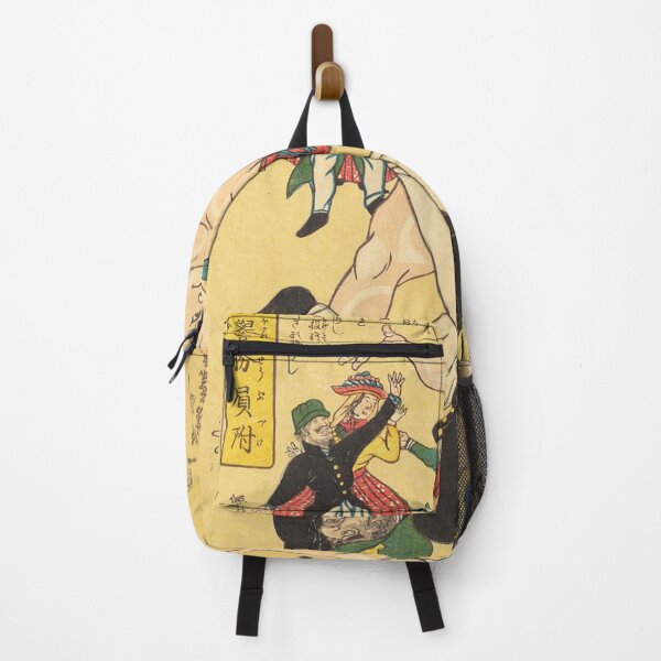 Item preview, Vintage Japanese Sumo Wrestler Defeating Foreigner Ukiyo-e Art designed and sold by vekotpu.