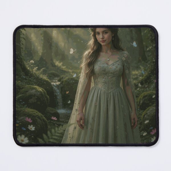 Item preview, Enchanted Forest Maiden Surrounded by Butterflies designed and sold by DorKestrel.