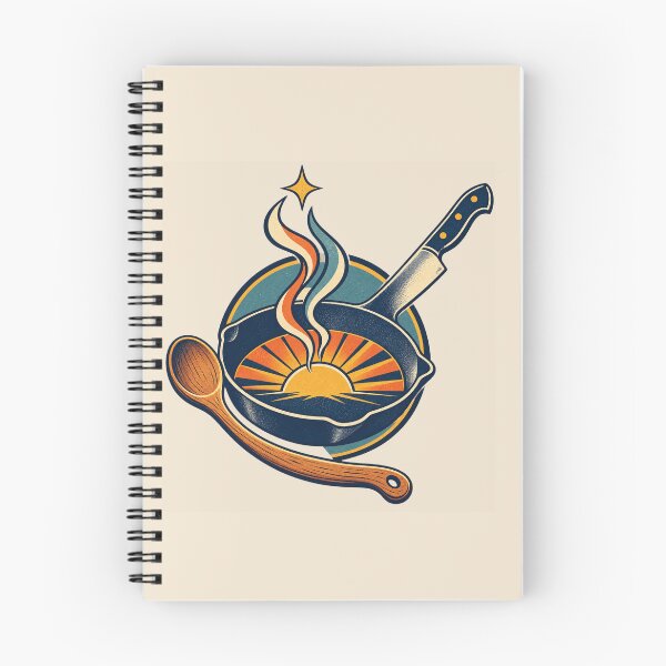 Item preview, Chef Gift – Retro Skillet, Chef Knife and Wooden Spoon Design designed and sold by astersgraphics.