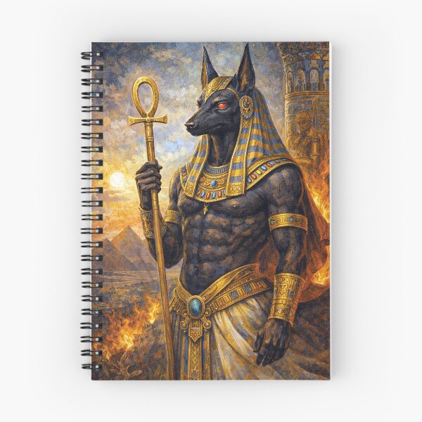 Item preview, Anubis Painting – Egyptian God of Death and the Afterlife designed and sold by GalleryKauffeld.