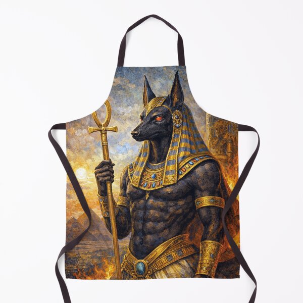 Item preview, Anubis Painting – Egyptian God of Death and the Afterlife designed and sold by GalleryKauffeld.