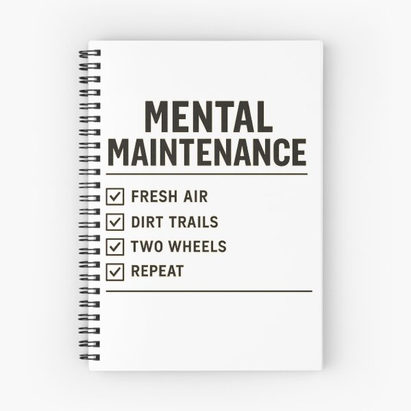 Item preview, Mental Maintenance MTB Checklist T-Shirt designed and sold by SingleTrackes.