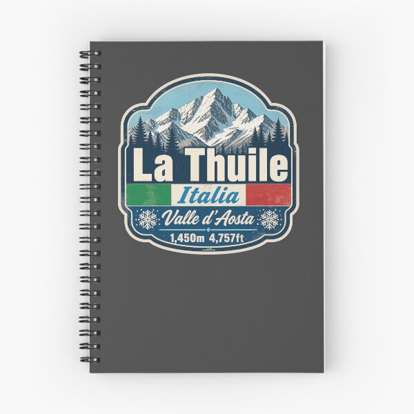 Item preview, La Thuile Aosta Valley Italy Italia Ski Skiing Sticker TShirt 01 designed and sold by OuterShellUK.