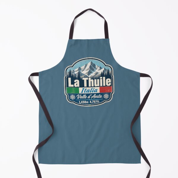 Item preview, La Thuile Aosta Valley Italy Italia Ski Skiing Sticker TShirt 01 designed and sold by OuterShellUK.