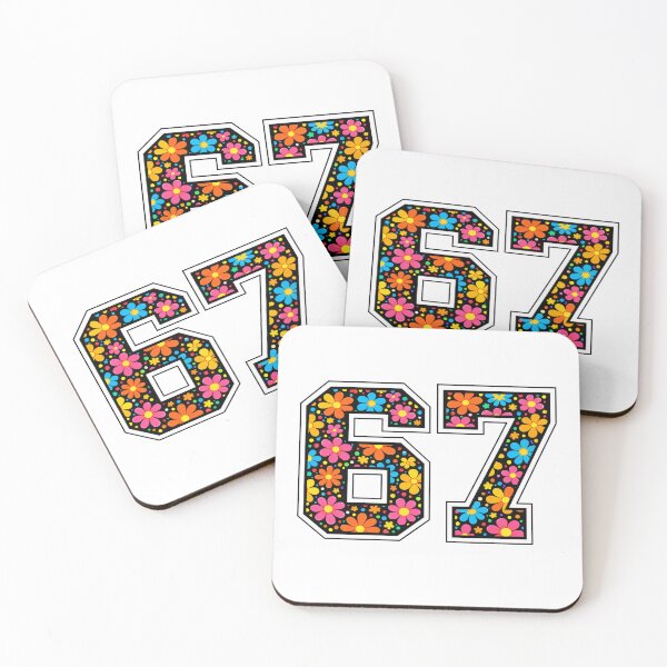 Item preview, Floral 67 - Six Seven Meme Retro Flower Design designed and sold by yodaddydesigns.