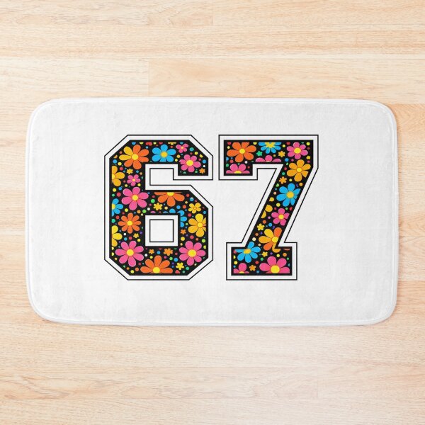 Item preview, Floral 67 - Six Seven Meme Retro Flower Design designed and sold by yodaddydesigns.