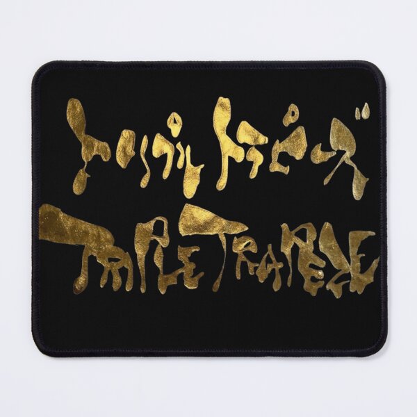 Item preview, Golden Triple Trapeze Japanese Katakana Calligraphy Funny Acrobat Trio Art designed and sold by noworries-art.