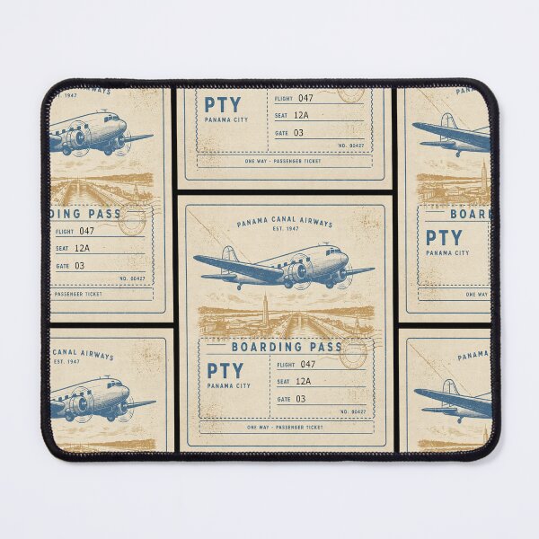 Item preview, Panama City Vintage DC‑3 Mid‑Century Travel Stamp designed and sold by stickercuffs.