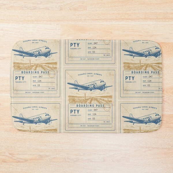 Item preview, Panama City Vintage DC‑3 Mid‑Century Travel Stamp designed and sold by stickercuffs.