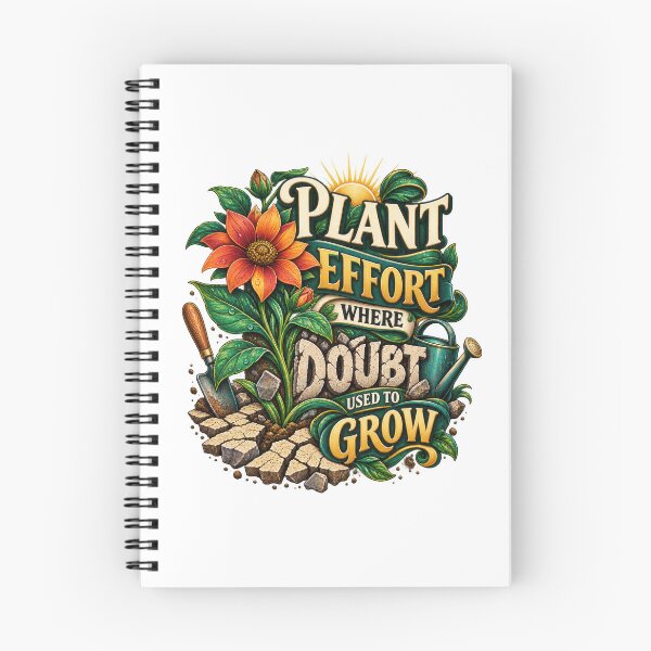 Item preview, Plant Effort Where Doubt Used to Grow designed and sold by Mosslume Studio.
