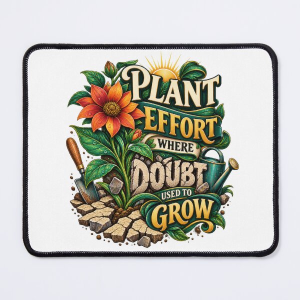 Item preview, Plant Effort Where Doubt Used to Grow designed and sold by Mosslume Studio.