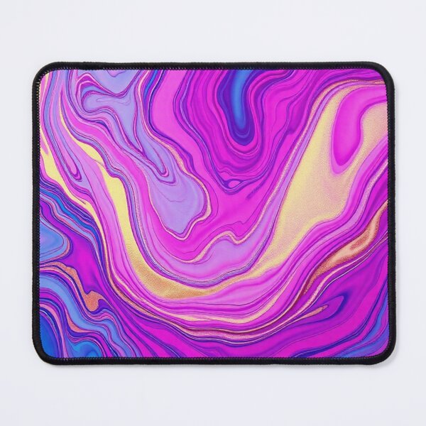 Item preview, Magenta Pink Blue Liquid Swirl designed and sold by IntelliMindDesigns.