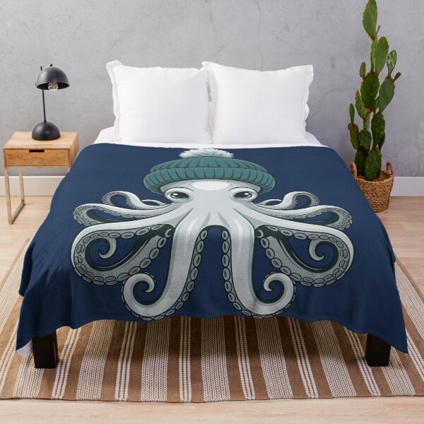 Item preview, Cute Octopus Beanie Winter Shirt – Kawaii Sea Creature Ocean Lover Gift designed and sold by ZyxDes.