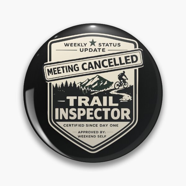 Item preview, Professional Trail Inspector MTB T-Shirt | Mountain Bike Adventure Apparel designed and sold by SingleTrackes.