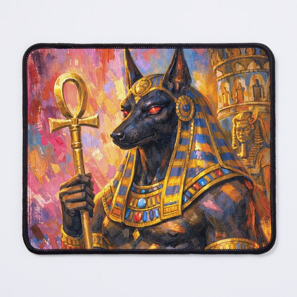 Item preview, Anubis Painting – Ancient Egyptian God of the Afterlife designed and sold by GalleryKauffeld.
