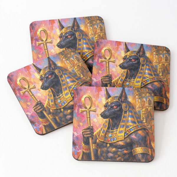 Item preview, Anubis Painting – Ancient Egyptian God of the Afterlife designed and sold by GalleryKauffeld.
