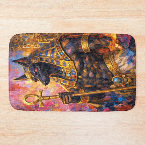 Item preview, Anubis Painting – Ancient Egyptian God of the Afterlife designed and sold by GalleryKauffeld.