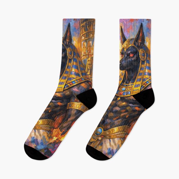 Item preview, Anubis Painting – Ancient Egyptian God of the Afterlife designed and sold by GalleryKauffeld.