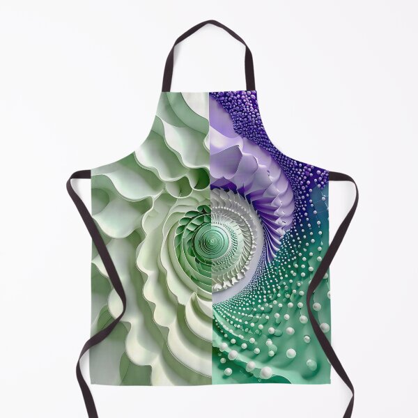 Item preview, Mint Green and Violet Geometric Spiral designed and sold by Vicky Brago-Mitchell®.