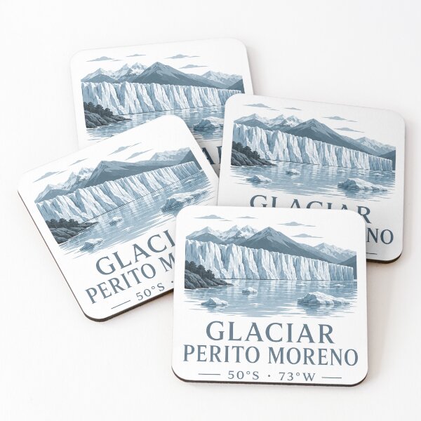 Item preview, Perito Moreno Glacier coordinates designed and sold by ChicClicker.