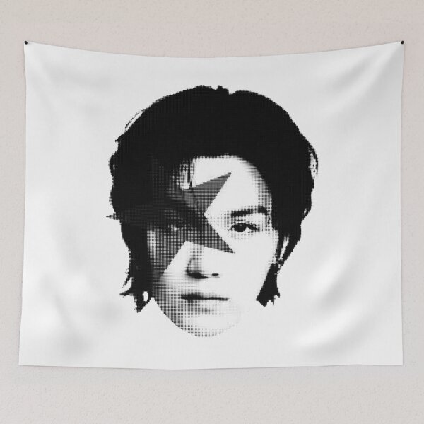 Item preview, BTS Suga Retro Star Halftone Pop Art Sticker designed and sold by Mooncreates7.