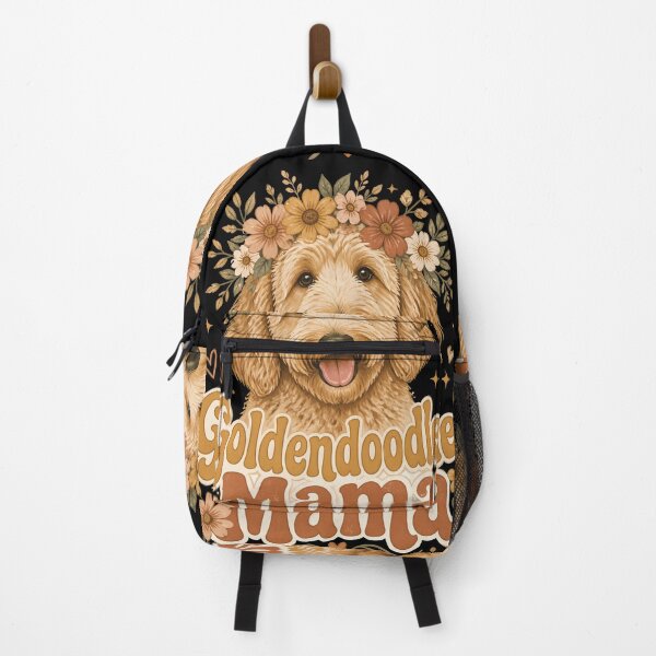 Item preview, Goldendoodle Mama Floral Wreath Retro Design designed and sold by CalmDownZone ⭐️⭐️⭐️⭐️⭐️.