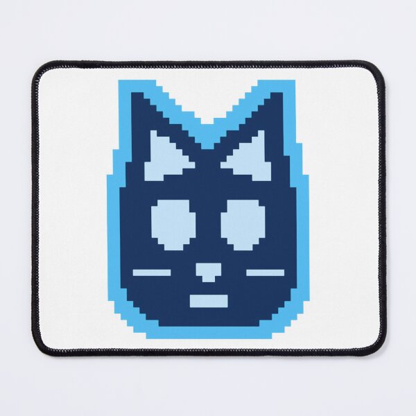 Item preview, Retro Sky Blue Pixel Cat Cute Kawaii Gaming Companion designed and sold by YourPalCujoShop.