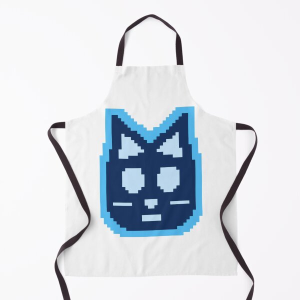 Item preview, Retro Sky Blue Pixel Cat Cute Kawaii Gaming Companion designed and sold by YourPalCujoShop.